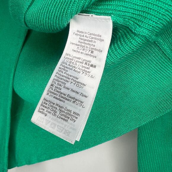 J. Crew Green Ribbed Jackie Cardigan Size XS - Picture 4 of 6
